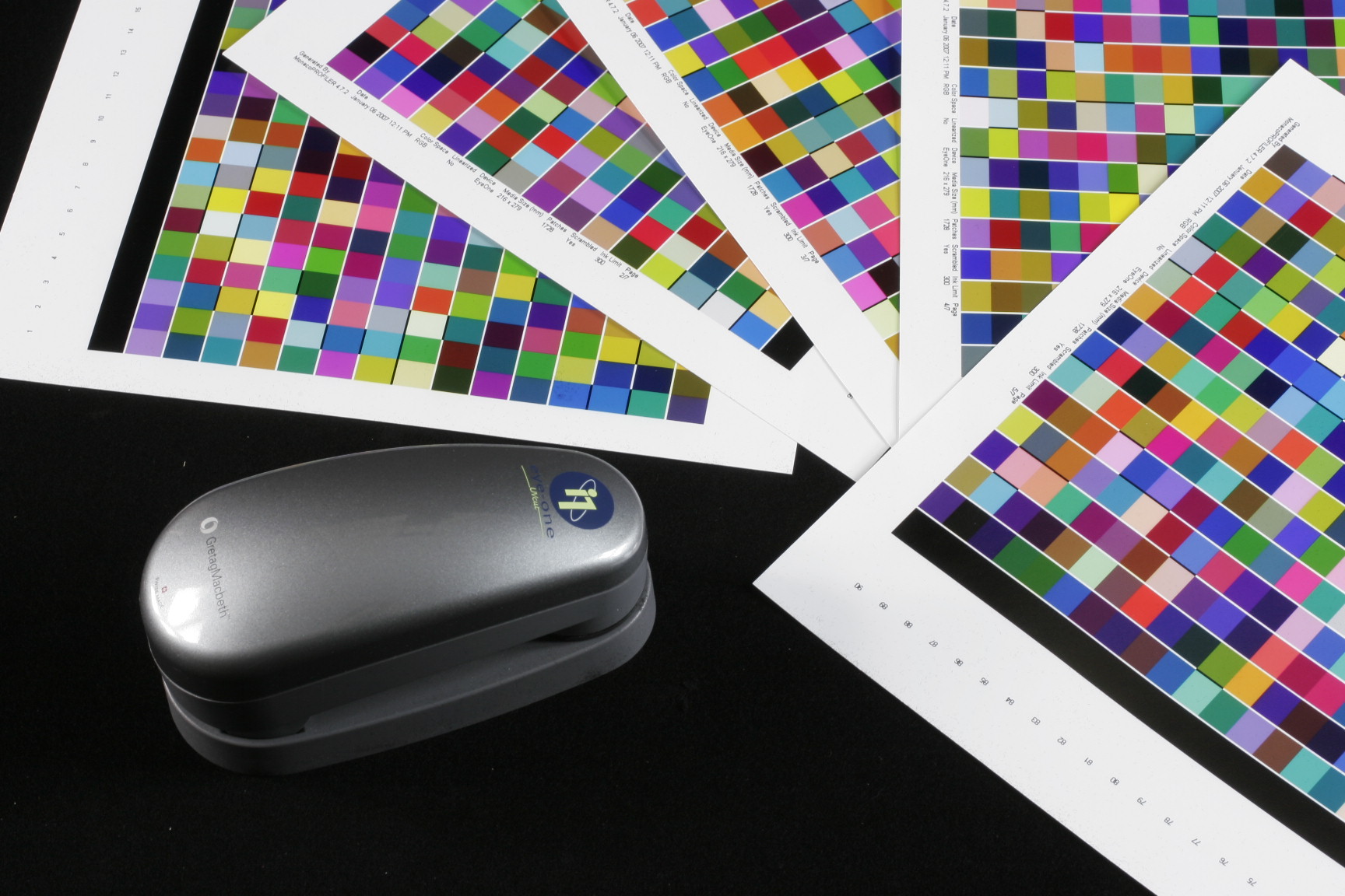 spectrophotometer, color swatches